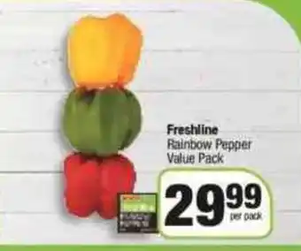 Spar Freshline Rainbow Pepper Value Pack offer