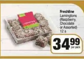 Spar Freshline Lamingtons (Raspberry, Chocolate or Assorted) 12s offer