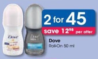 Clicks Dove Roll-On 50 ml offer