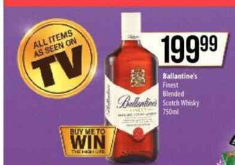 Spar Ballantine's Finest Blended Scotch Whisky 750ml offer