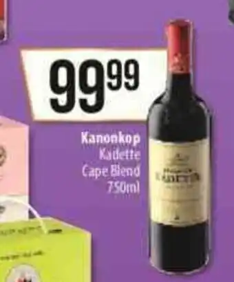 Spar Knonkop Kadette Cape Blend 750ml offer