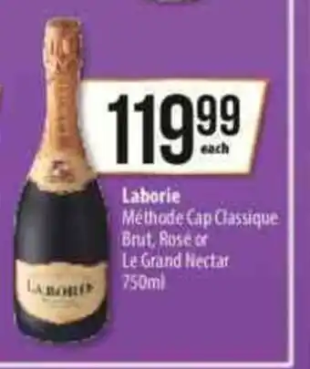 Spar Laborie Methode Cap Classique Brut, Rose or Le Grand Nectar 750ml offer