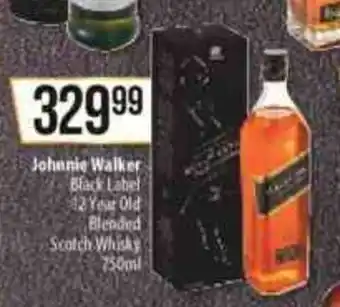 Spar Johnnie Walker Black Label 42 year Old Blended Scotch Whisky 750ml offer