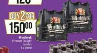 Spar Windhoek Premium Draught Handies 6x440ml offer