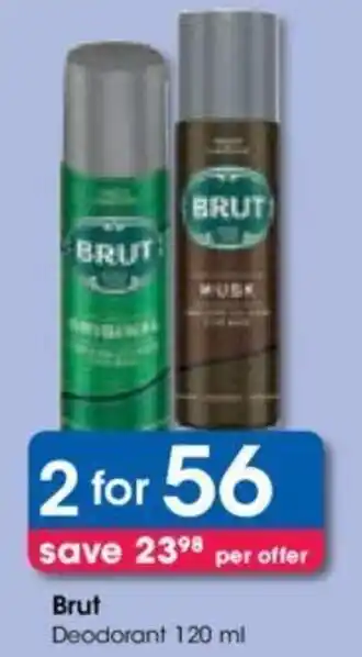 Clicks Brut Deodorant 120 ml offer