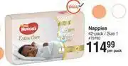 Dis-Chem Huggies nappies 42-pack/size 1-per pack offer