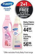 Dis-Chem Purity & elizabeth anne's baby fabric conditioner-750ml each offer