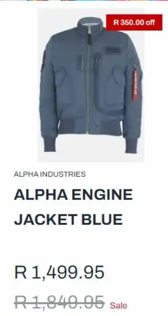 The Cross Trainer Alpha engine jacket blue offer