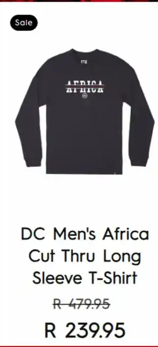 Dc men's africa cut thru long sleeve t-shirt