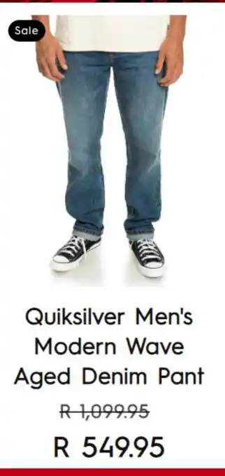 Quilskiner men's modern wave aged denim pant