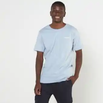 Zando Crosshatch basetee organic cotton t-shirt dusty blue offer