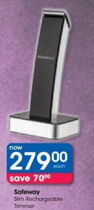 Clicks Safeway Slim Rechargeable Trimmer offer