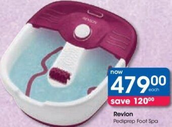 Clicks Revlon Pediprep Foot Spa offer