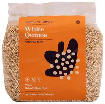 Faithful to nature white quinoa