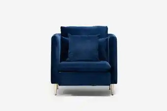 Cielo Sherman velvet armchair - royal blue offer