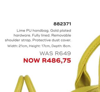 Honey Fashion Accessories Lime pu handbag. gold plated hardware offer