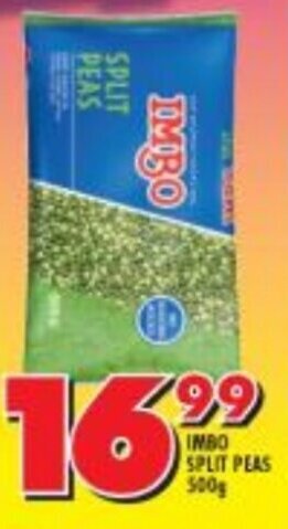 Shoprite IMBO SPLIT PEAS 500g offer