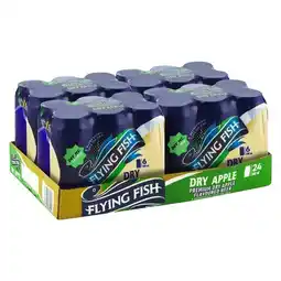 Flying fish dry apple can 500ml x 24