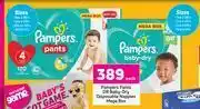 Game Pampers Pants Or Baby Dry Disposable Nappies Mega Box-Each offer