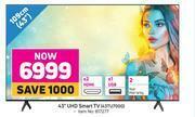 Game Samsung 43" UHD Smart TV 43TU7000 offer
