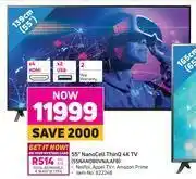 Game LG 55" Nanocell ThinQ 4K TV 55NANO80VNA.AFB offer