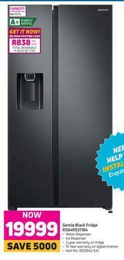 Game Samsung Gentle Black Fridge RS64R5311B4 offer
