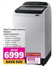 Game Samsung 15Kg Top Loader Washing Machine WA15T5260BY/FA offer