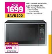 Game Samsung 28L Stainless Microwave Oven ME6104ST1/FA offer