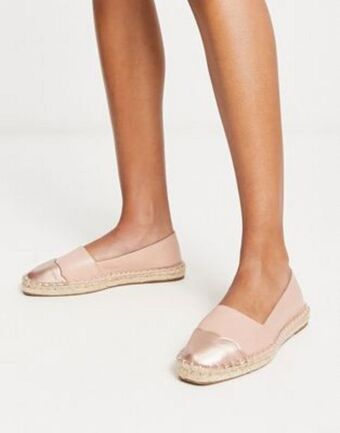 Asos design jive toe cap espadrilles in pink