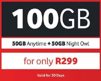 Pick n Pay 50GB Anytime + 50GB Night Owl offer