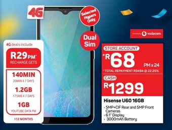 Pick n Pay Hisense U60 16GB offer