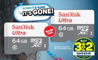 Pick n Pay SanDisk Ultra Micro SD Card 64GB 2 Pack offer