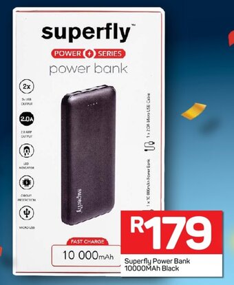 Pick n Pay Superfly Power Bank 10000MAh Black offer