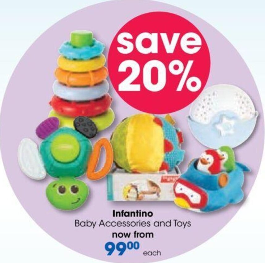 Infantino Baby Accessories and Toys offer at Clicks