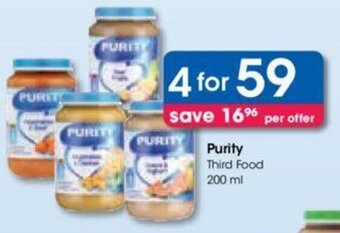 Clicks Purity Third Food 200 ml offer