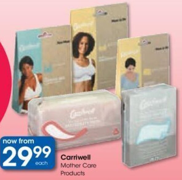 Carriwell Mother Care Products offer at Clicks