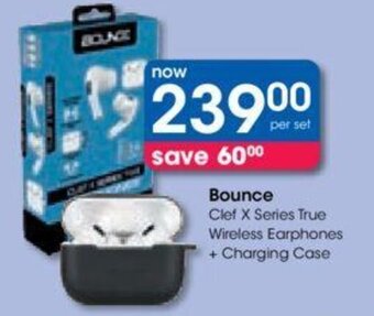 Clicks Bounce Clef X Series True Wireless Earphones + Charging Case offer