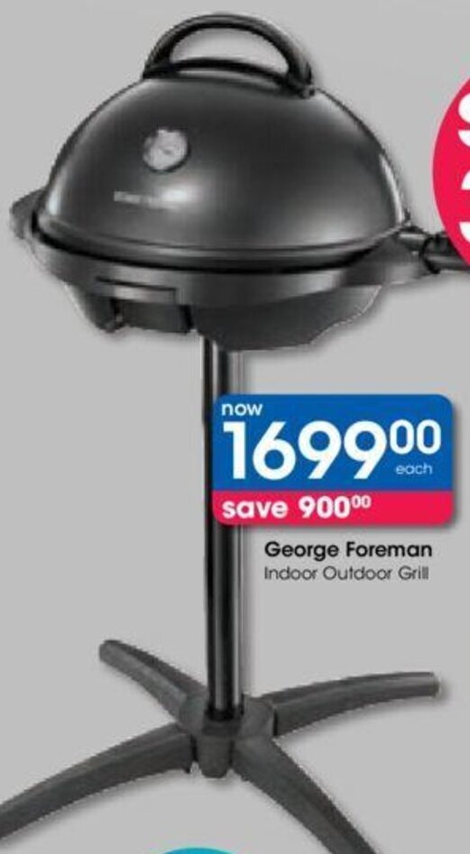Foreman Indoor Outdoor Grill offer at Clicks