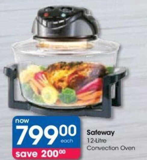 Safeway 12-Litre Convection Oven offer at Clicks