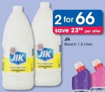 Clicks Jik Bleach 1.5 Litres offer