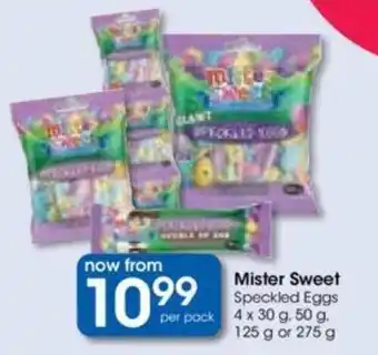 Clicks Mister Sweet Speckled Eggs 4x30g, 50g, 125g or 275g offer