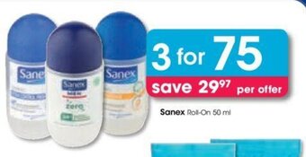 Clicks Sanex Roll-On 50 ml offer