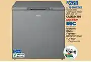OK Furniture Kic 290l metallic chest freezer kcg300/2me offer