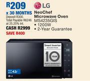 OK Furniture Lg 42l neo chef microwave oven ms4235gis offer
