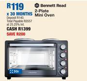 OK Furniture Bennett read 30l 2 plate mini oven offer