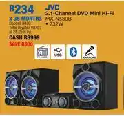 OK Furniture Jvc 2.1 channel dvd mini hifi mx-n530b offer