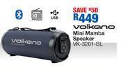 OK Furniture Volkano mini mamba speaker vk-3201-bl offer