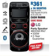 OK Furniture Lg party speaker xboom rn7 offer
