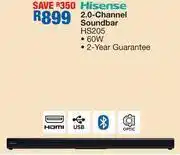 OK Furniture Hisense 2.0 channel soundbar hs205 offer
