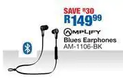 OK Furniture Amplify blues earphones am-1106-bk offer